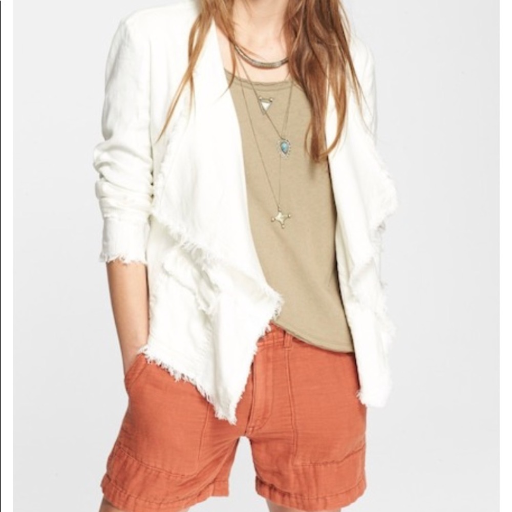 Free people linen cardigan xsmall